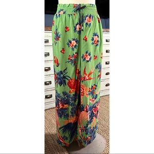 Anthropologie Lively Whimsical Wide Leg Pajama Bottoms Pants XL